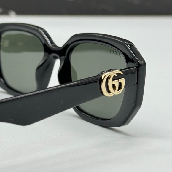 NEW GG1535S 001 GUCCI BLACK GREY GEOMETRIC WOMEN SUNGLASSES GUCCI - Picture 8 of 12